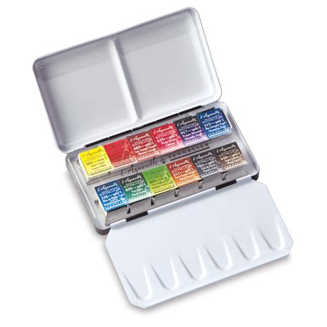 sennelier french artists' watercolor set metal pocket box|sennelier l'aquarelle watercolor set.